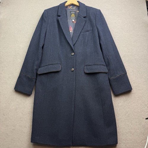 Joules tweed coat navy - coat, uk