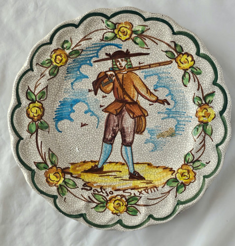 Continental tin glazed faience - glazed,