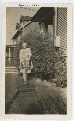 Vintage photo smiling girl - vintage,