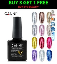 Platinum Gel Polish UV  LED CANNI Nail Art Mirror Starry Effect Glitter Diamond