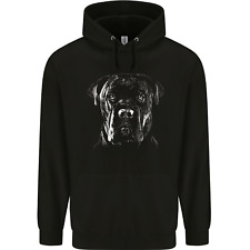 Cane Corso Head Shot Dog Mens 80% Cotton Hoodie