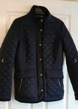 Navy Joules Quilted Jacket 10