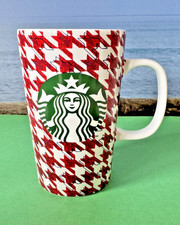 Starbucks Tall Red Houndstooth