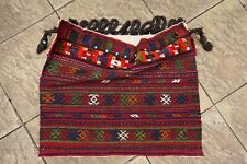 Oriental Saddle bag HANDMADE KILIM RUG BAG HOME 100% WOOL TURQUOISE STONE