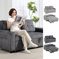 Click Clack Sofa Bed, Corduroy Pull Out Loveseat Bed