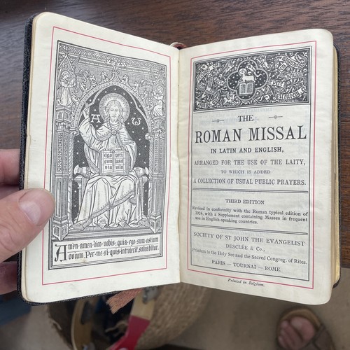 Antique book roman missal - book, 1926