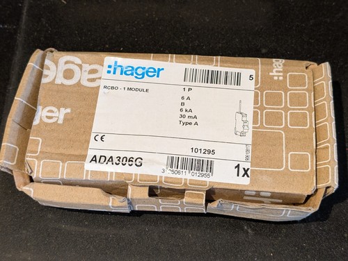 Hager type single pole 1 - pole,