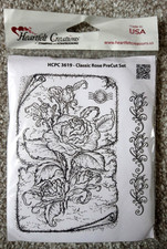 Heartfelt Creations Rubber Stamps - Classic Rose