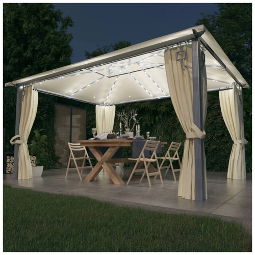 Gazebo cream 400x300cm - gazebo,