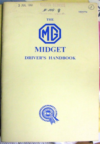 Midget car drivers handbook - midget,
