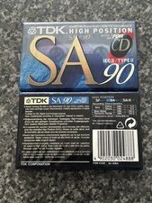 2 X TDK SA90 TYPE II 2 CHROME