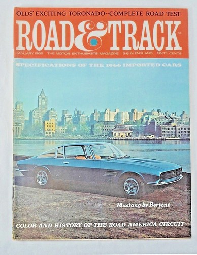 Road track jan 1966 olds - road,