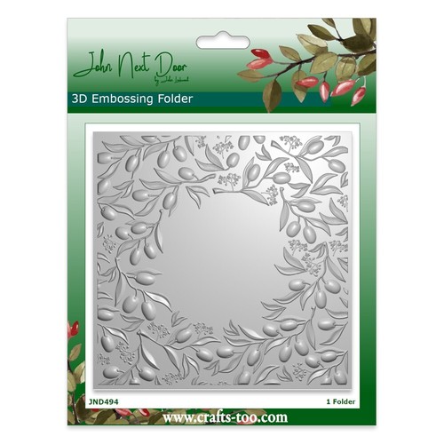 John next door embossing - john,