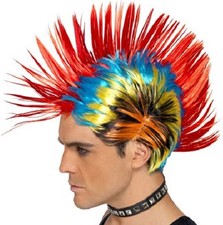 80s 1980s Rainbow Mohawk