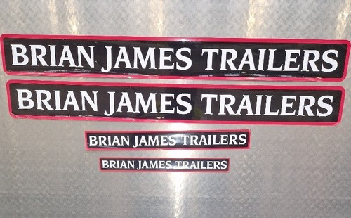 Brian james trailers decals - brian, decals/