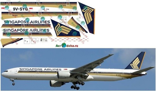 144 decal boeing 777 - decal, 777-300