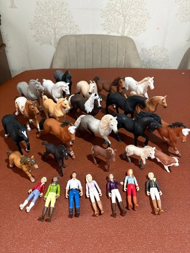 Schleich horse and figures - and,