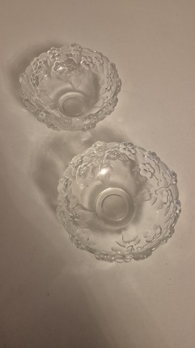 Pair vintage clear - pair, of