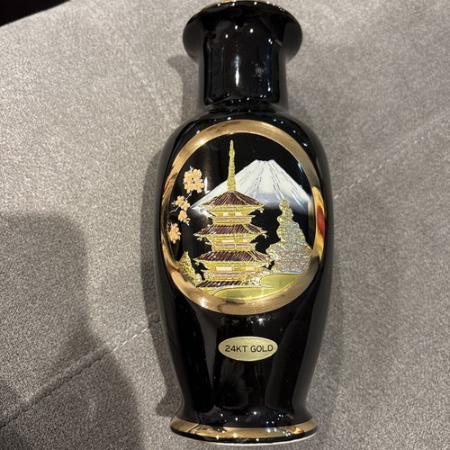 Chokin gold plated vase - gold-plated,