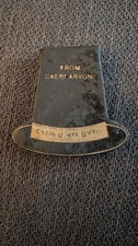 Souvenir Manicure Set And Mirror From Caernarvon Welsh Hat Wales