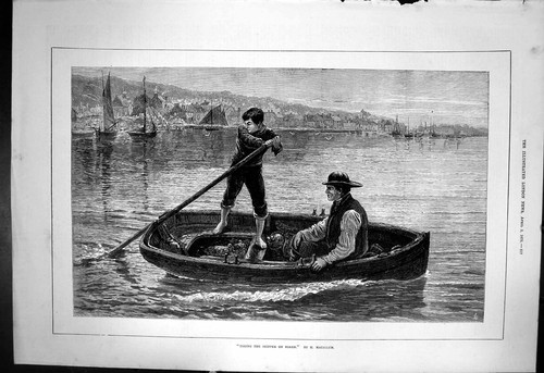 Old print taking skipper - old, on
