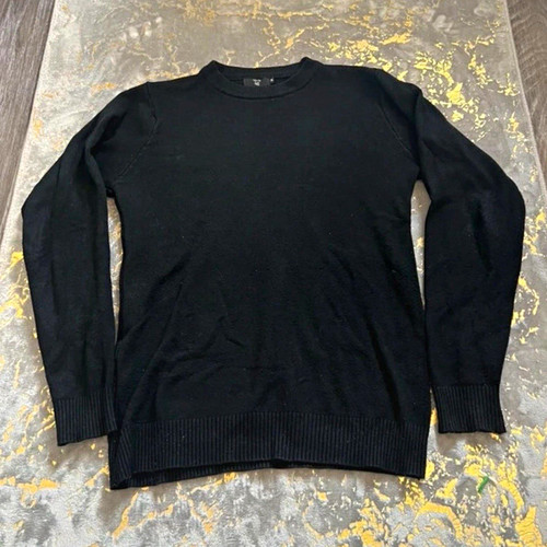 Men black crew - crew, neck