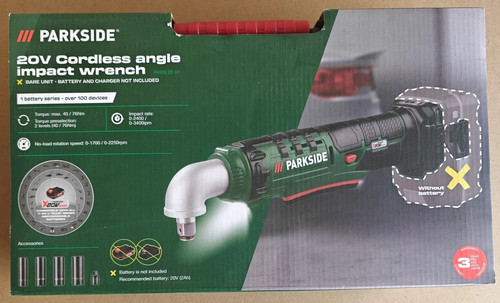 Parkside 20v angle impact - 20v,