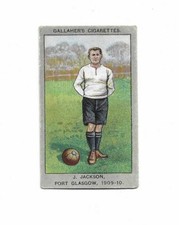 Gallaher Association Football Club Colours  1910  #17 Jackson Port Glasgow