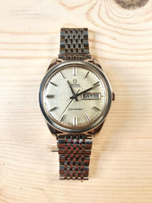 Vintage 1960's Omega Seamaster 166.032 Automatic Silver Day Date Cal 752 36.5mm