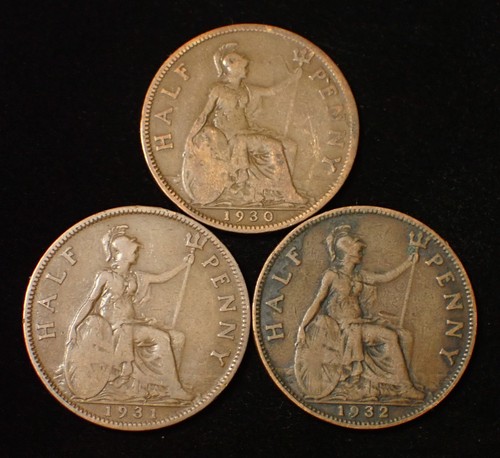 Half penny 1930 1931 - 1930,