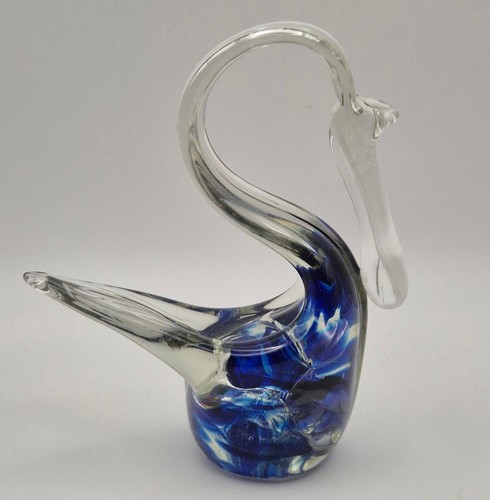 Blue clear art glass - blue,