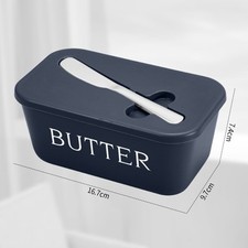 Butter Dish Box Storage Tray Container Sealed Storage Box Cheese Dish W/Lid