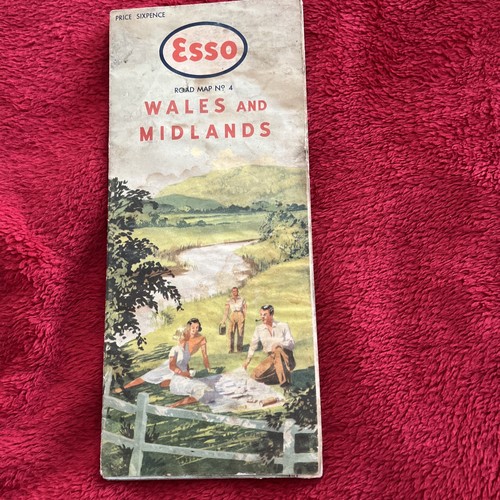 Vintage esso road map - vintage,