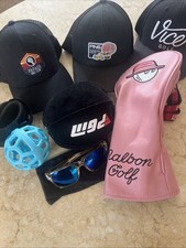 Golf Bundle, Malbon, Ping, Vice. Hats Headcover Glasses Training aids.