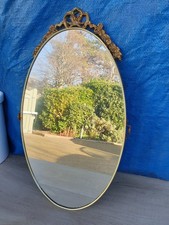Vintage oval mirror with