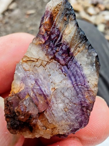 Blue john fluorite raw crystal - blue,