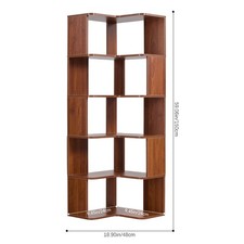 5/6 Tier Corner Bookshelf