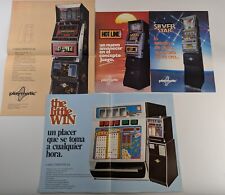 Playmatic Fruit Machine Spain Flyers 1980s x4 : Hot Line Silver Star Win Rami