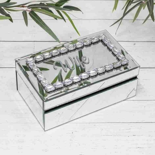 Personalised crystal mirrored - personalised,