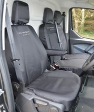 Ford Transit Custom - Black Tailored Heavy Duty Van Seat Covers For 2013 – 2023