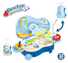 Kids Doctor Play Set Rolling