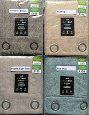 Dunelm Elmore Textured Blackout Eyelet Curtains - 4 colours, 7 sizes