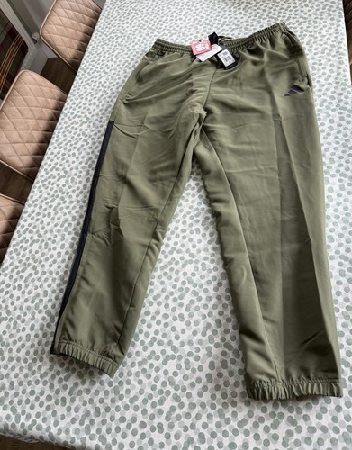 Adidas olive black joggers - &,