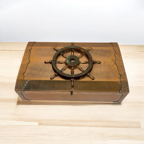 Copper box jewelry organizer - copper,