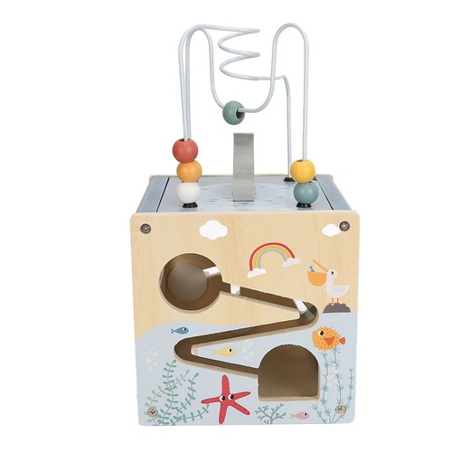 Wooden activity cube - cube, early