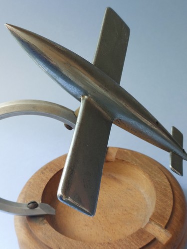 Flying bomb metal model - metal,