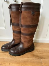 Dubarry Galway Women's Brown Leather Standard Fit Tall Boots Gore-Tex Size 5
