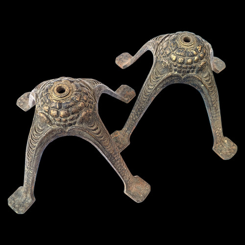 Matching pair antique cast - pair,