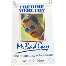 Freddie Mercury Queen Poster Mr Bad Guy Rare Promo Original 1985 Poster