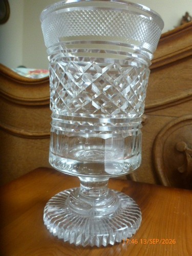 Antique cut glass celery - cut,